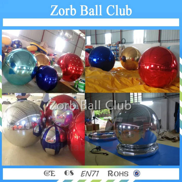 2019 новый стиль надувной красочный зеркальный шар золотой серебряный