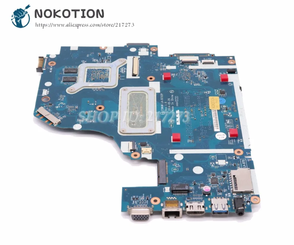 Материнская плата NOKOTION для ноутбука Acer aspire E5-572G материнская HM86 DDR3L GT840M 2 Гб Z5WAW LA-B702P