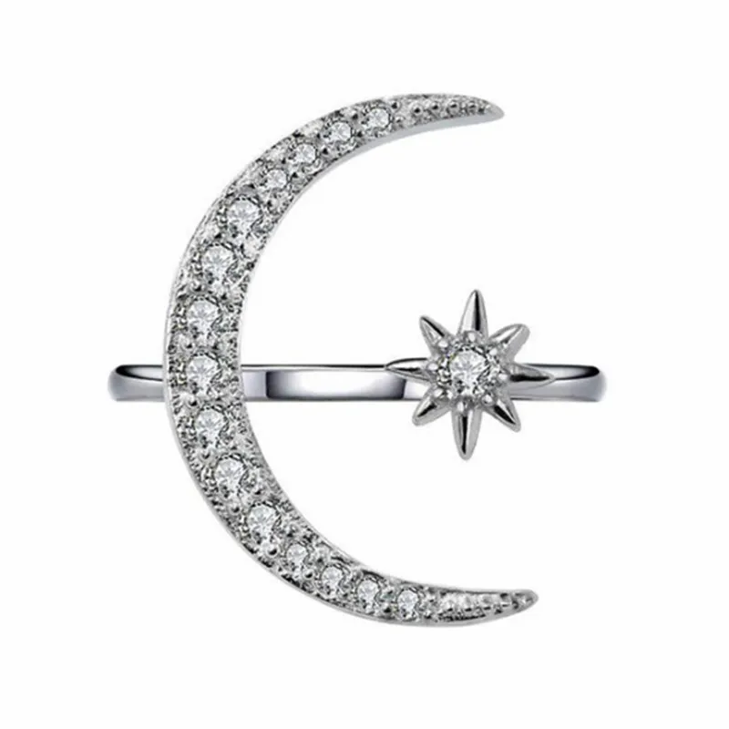 2019 Новые Классические хрустальные высококачественные Открытые Кольца для