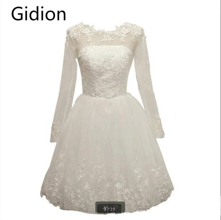 Женское коктейльное платье Robe De Soiree белое с короткими рукавами и кружевной
