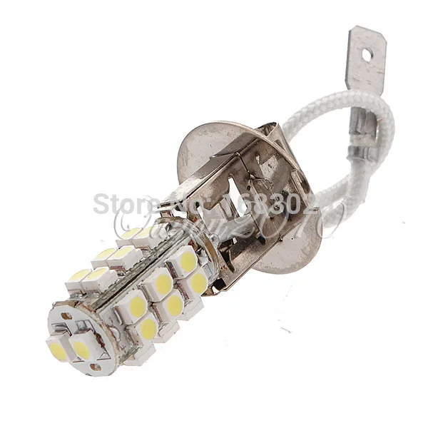 Лучшая цена 2x H3 26 SMD 3528 Светодиодный 3 Вт белый автомобильный светильник с