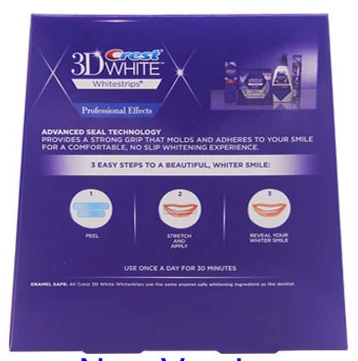 Гребень 3D белые зубы Whitestrips Luxe профессиональный эффект 1 коробка 20 Чехлы