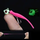 Мини светящаяся рыбка в форме головы джиг Ночная Рыболовная Приманка 5 см1,4 г 5,5 см2,2 г искусственные приманки ТПЭ Свинцовые Приманки Мягкие Приманки 2 шт. в упаковке