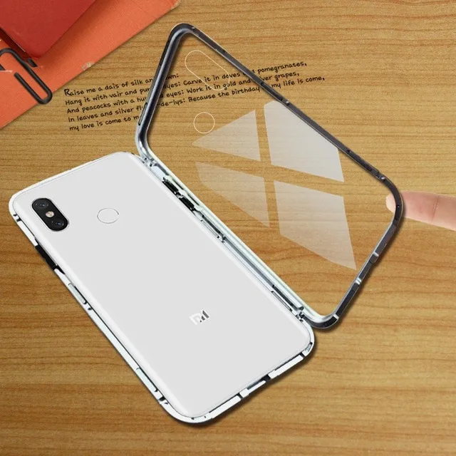 Магнитная Адсорбция для XiaoMi Mi8 полный корпус Тонкий Ультратонкий чехол легкие