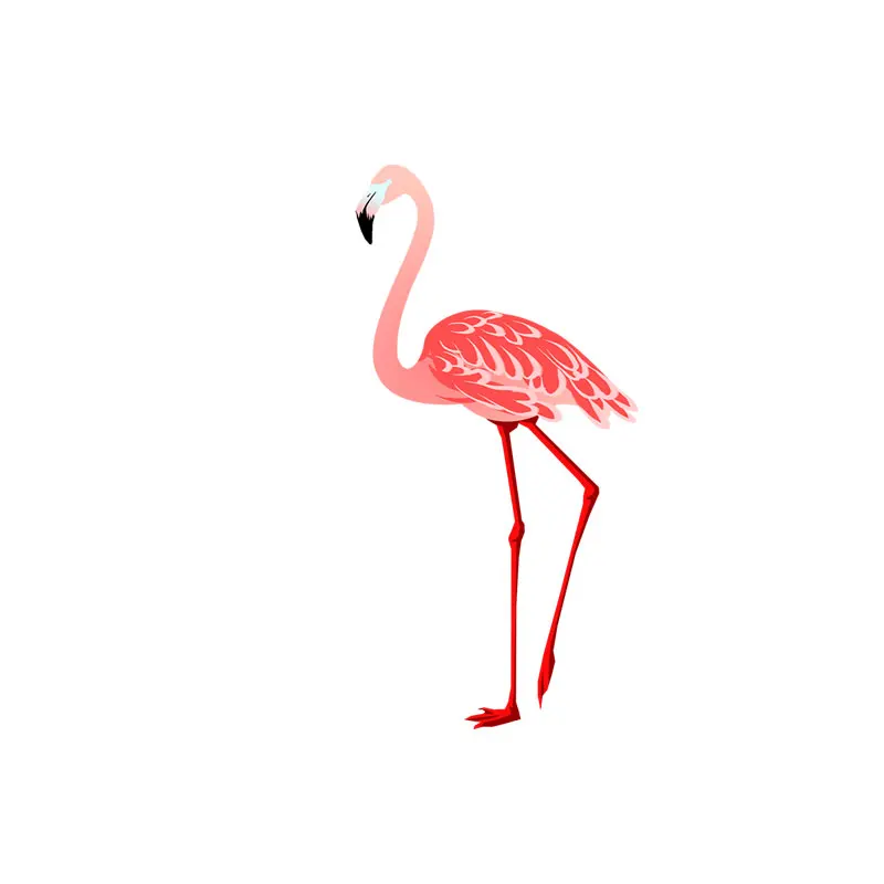 YOJA Flamingo высокий и нагрудный декоративный стикер на выключатель цветные наклейки