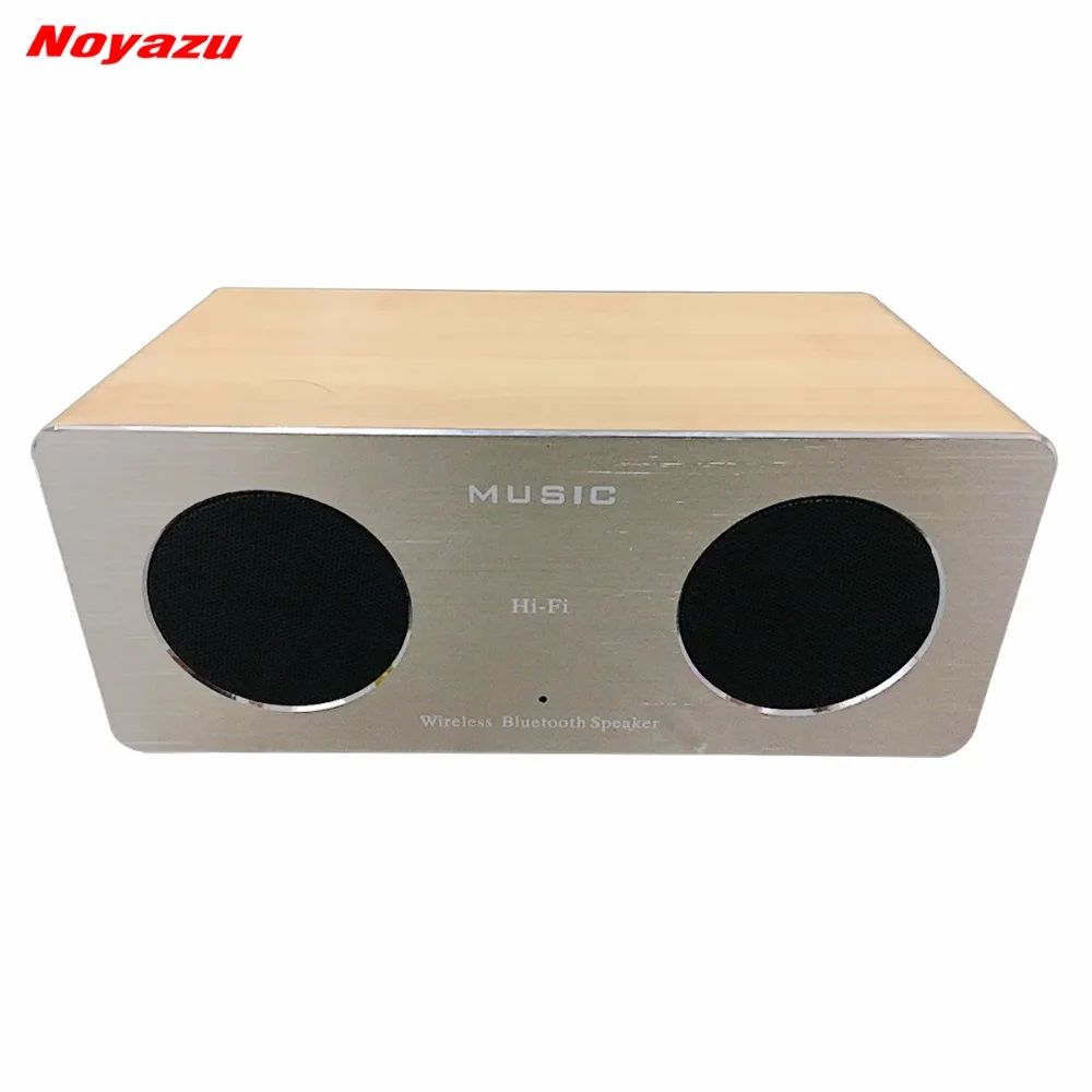 Noyazu Handsfree Altavoz Bluetooth громкоговоритель стерео бас с микрофоном Tf карта деревянная
