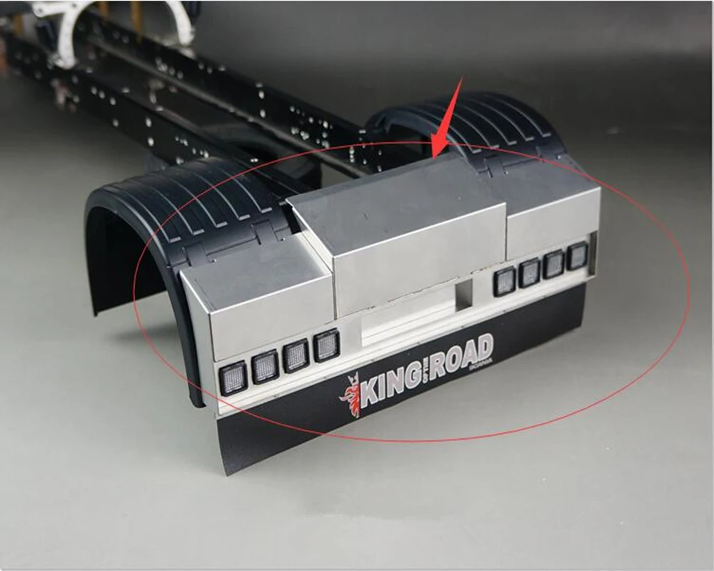 

Remote Control Car Frame Tailbeam + LED Lights Set For TAMIYA RC Truck 1/14 Scale Tractor Model SCANIA R620 56323 R470 DIY Part