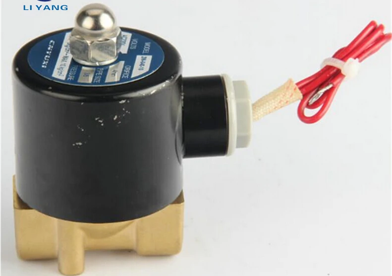 Электрический электромагнитный клапан для воды и воздуха 2 канала 1/2 220 В