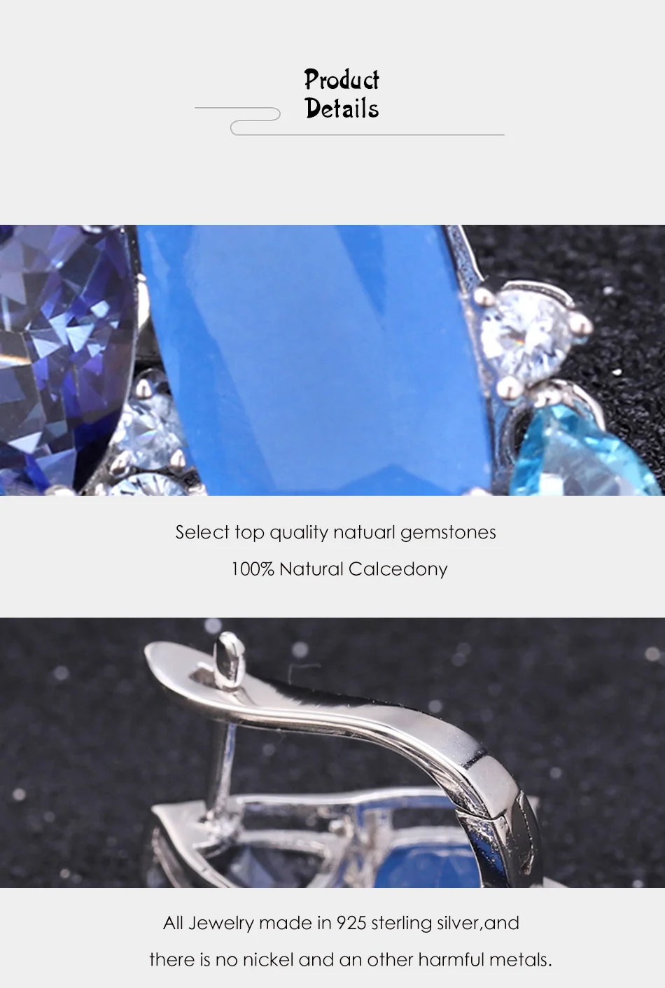 GEM'S балетные 925 пробы, серебряные, натуральные, Аква-синий, Calcedony, серьги, современная мода, необычные, висячие серьги для женщин, Bijoux