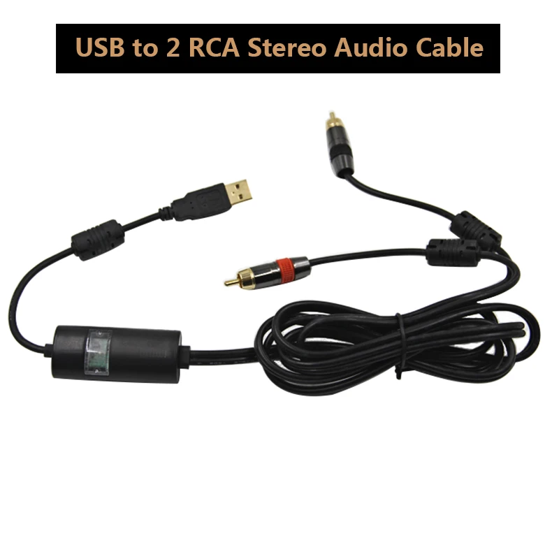 Ygctfnp ЦАП Усилители домашние аудио кабель USB к 2 RCA стерео Sound Connect Высокое качество