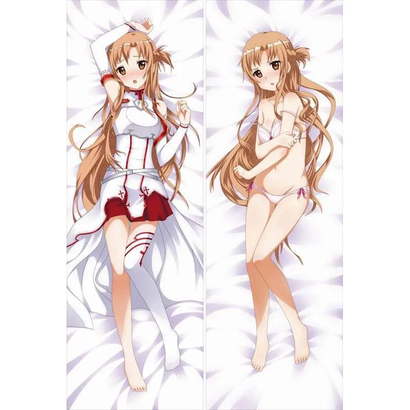 BL Cute apanese Косплей Аниме Меч Арт онлайн Sao Asuna ALO Otaku Dakimakura подарки постельные принадлежности длинная подушка для объятий чехол 150x50 см