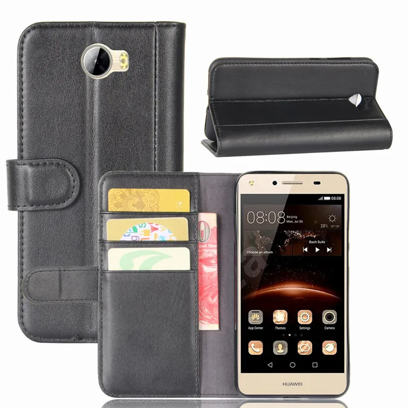 Для Huawei Y6 II Compact Case Cover 5 0 &quotЧехол-книжка из натуральной кожи для Phone Bag | Мобильные