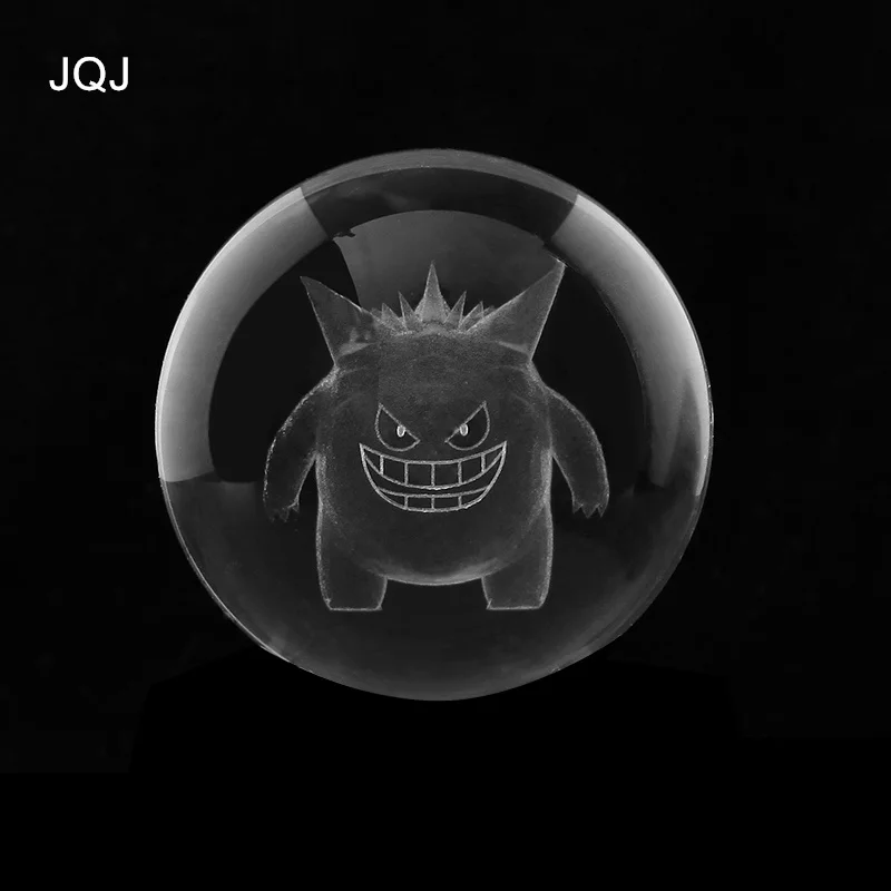 JQJ 3D Digimon призрак хрустальный шар 8 см bluetooth музыку Динамик фэн шуй подарок на день