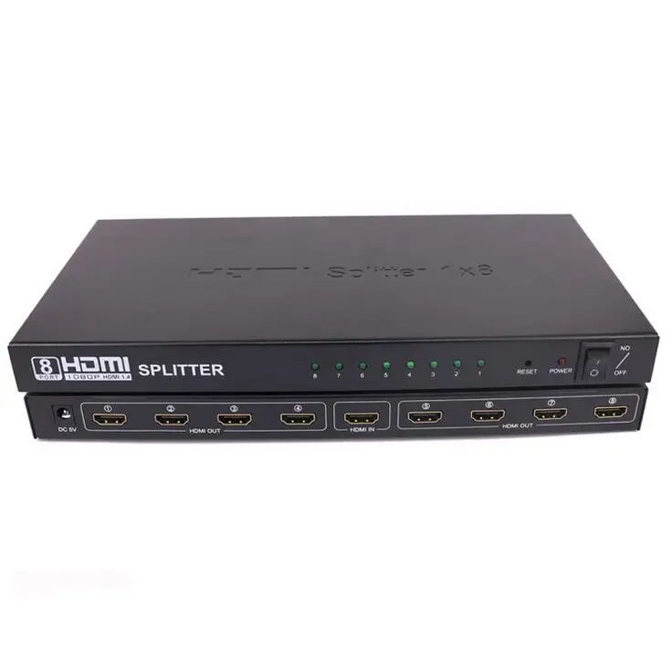 HDMI сплиттер 1080P 4K 3D 1 вход 2 4 8 Выход переключатель коробка устройство на монитор