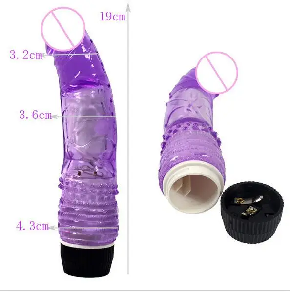 Реалистичные кристалл фаллоимитатор вибраторы Multi Скорость большой пенис