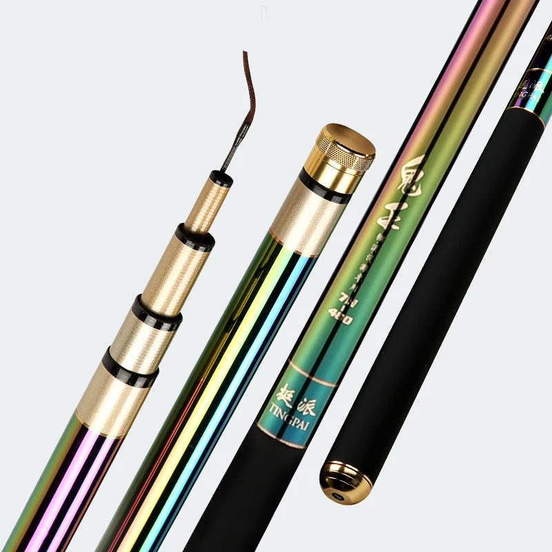 Удочка 8H для соревнований сверхтвердая черная рыболовная удочка 19 тонов