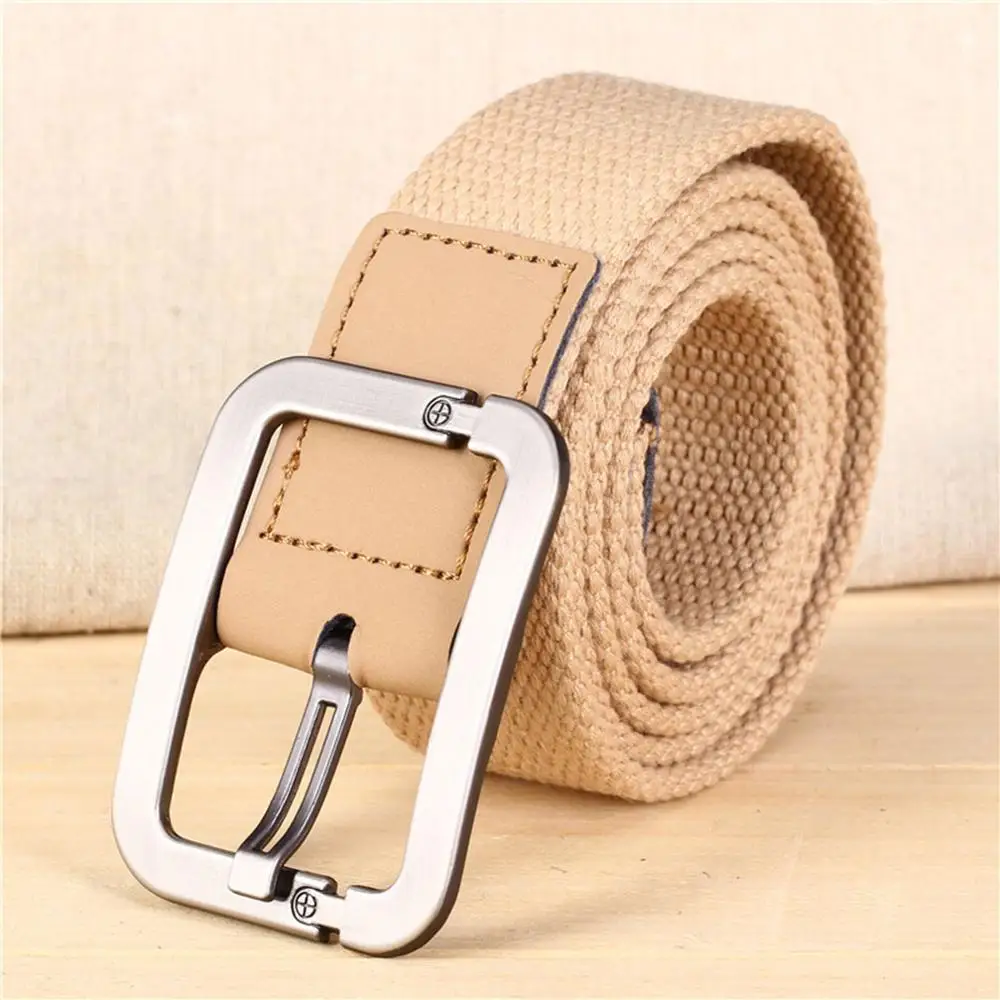 Модные мужские холщовые ремни FAJARINA с пряжкой язычком повседневные настоящие