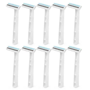 Одноразовые бритвы, 10 шт.компл., ручка для безопасного бритья для ванных комнат, для удаления волос на лице, подмышек, тела, для ухода за бритьем в путешествии