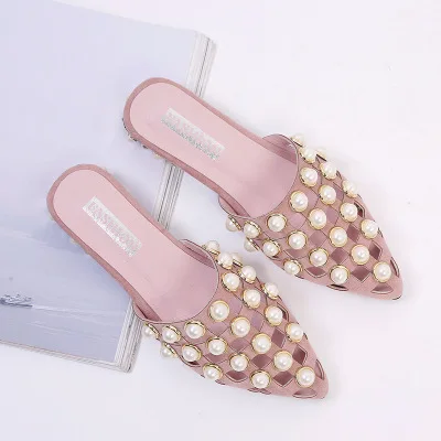 2018 новые летние дамские сандалии Европа и США модная обувь на плоской подошве без