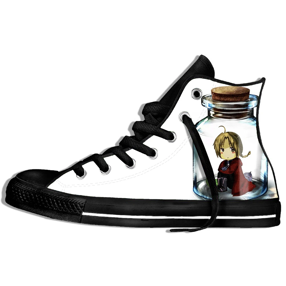 Full metal Fullmetal Alchemist Steel Edward Alphonse Shoes Cosplay Casual Men's Japanese Anime Man Women Sneakers | Обувь