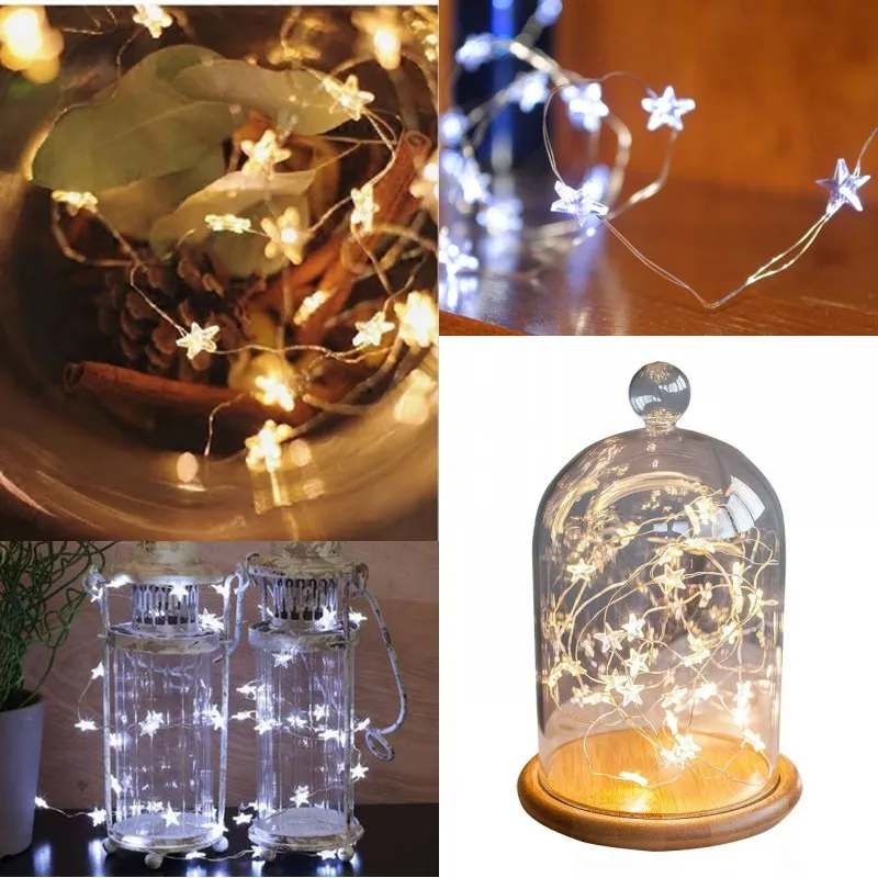 3 м 30 шт. светодиодный светильник s String Mini DIY в форме звезд ночник сказочный для