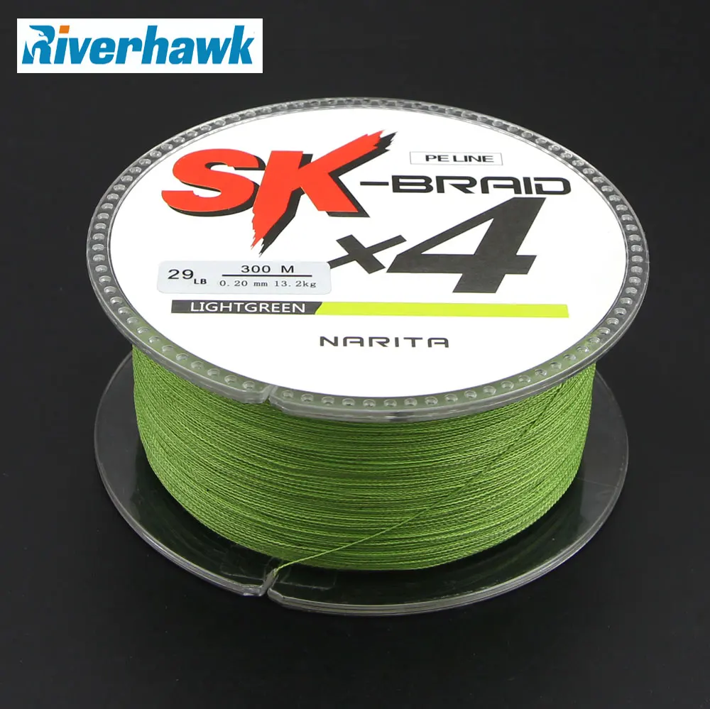 Леска плетеная SK X4 4 нити 300 м 10LB 8|braided line|fishing linebraided fishing line |