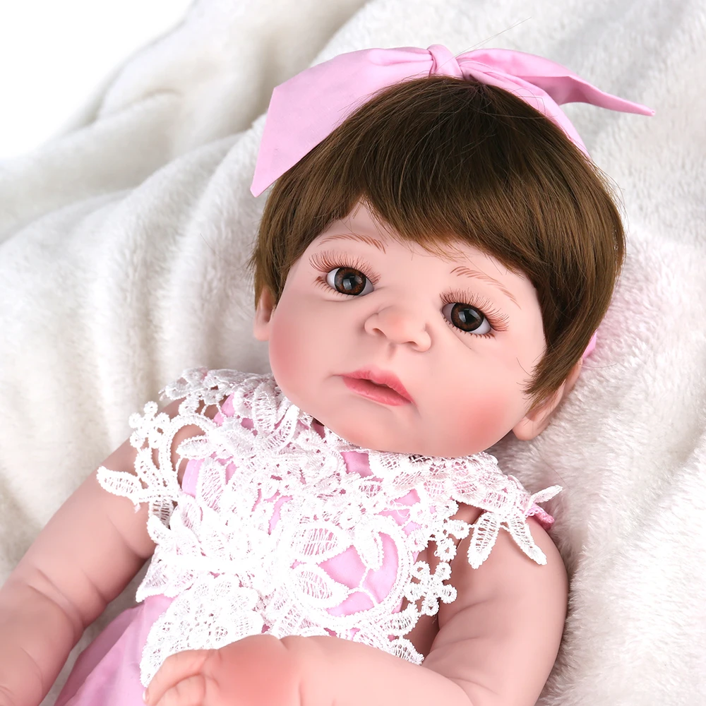 NPKDOLL 22 дюйма 55 см Реалистичная кукла для новорожденных Menina Bebe Reborn полностью