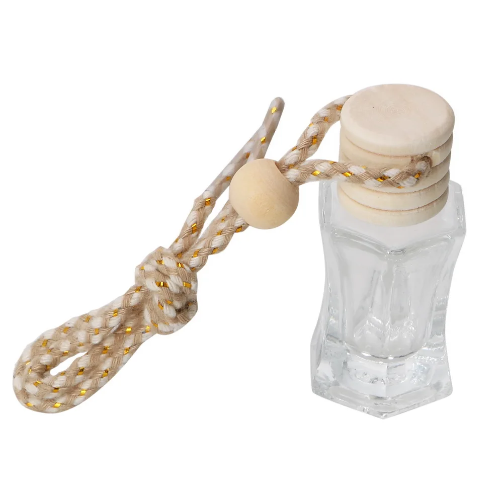 

LEEPEE пустая стеклянная бутылка для духов автомобильный Стайлинг освежитель воздуха для эфирных масел диффузор подвесной орнамент аромат