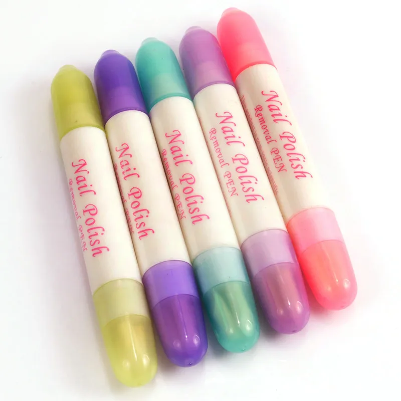 Корректор для лака ногтей ручка удаления ошибок с 3 наконечниками новинка