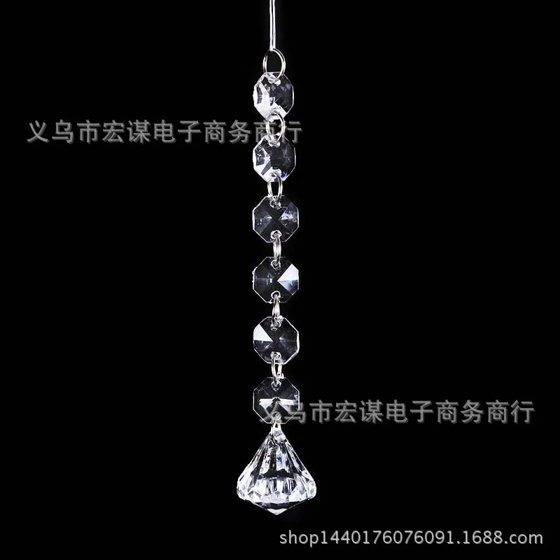 clear diamond 10 шт. акриловые хрустальные бусины в форме капли подвески-гирлянды для люстры вечерние украшения Свадебные украшения центральные украшения для огней - Цвет: clear diamond
