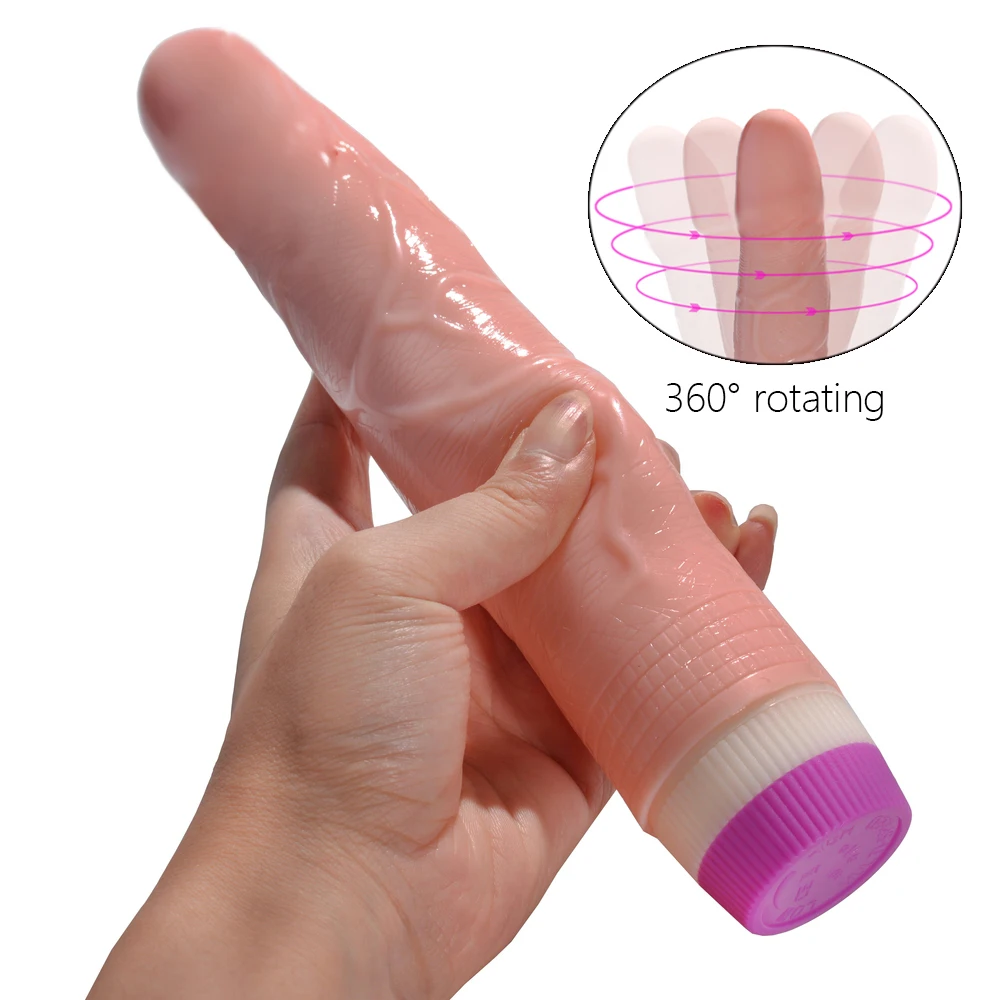 360 вращения Вибраторы Реалистичные фаллоимитаторы секс игрушки для женщин