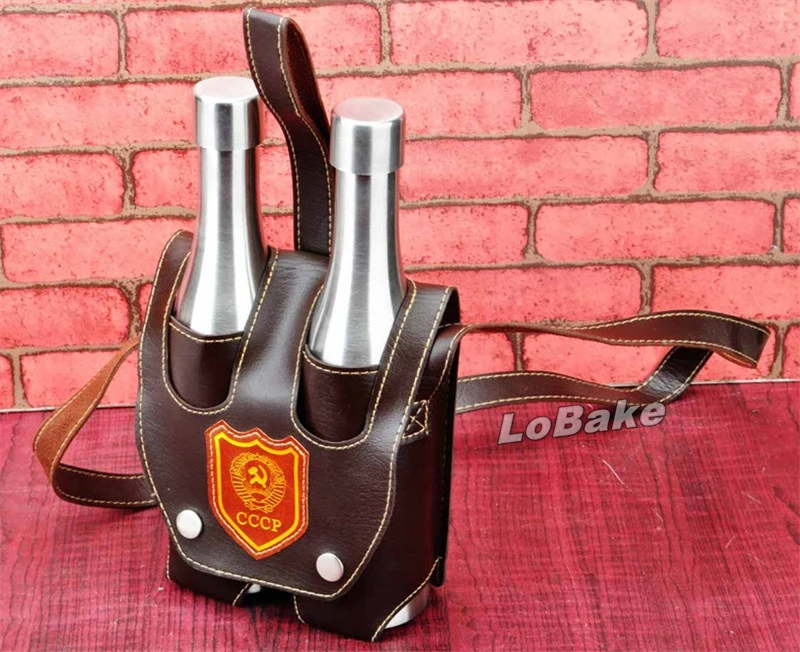 580 мл/бутылка 2 бутылки из нержавеющей стали рюкзак бутылка для вина фляжка