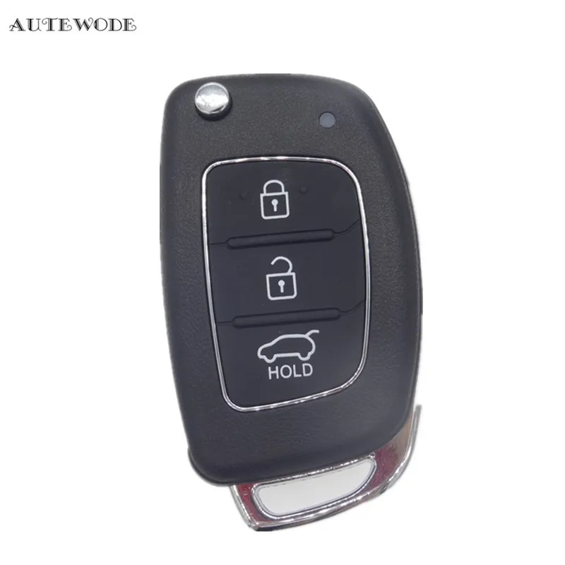AUTEWODE Замена удаленной машине Бланк изменить складной Флип Key чехла для Hyudai Mistra ix35