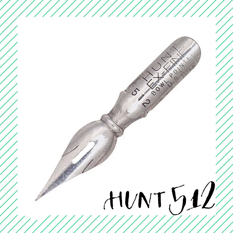 Hunt 512 Spencerian script медный латинский английский каллиграфия Dip ручка перо speedball hunt 22 56 99 101 513 - Цвет: Hunt 512