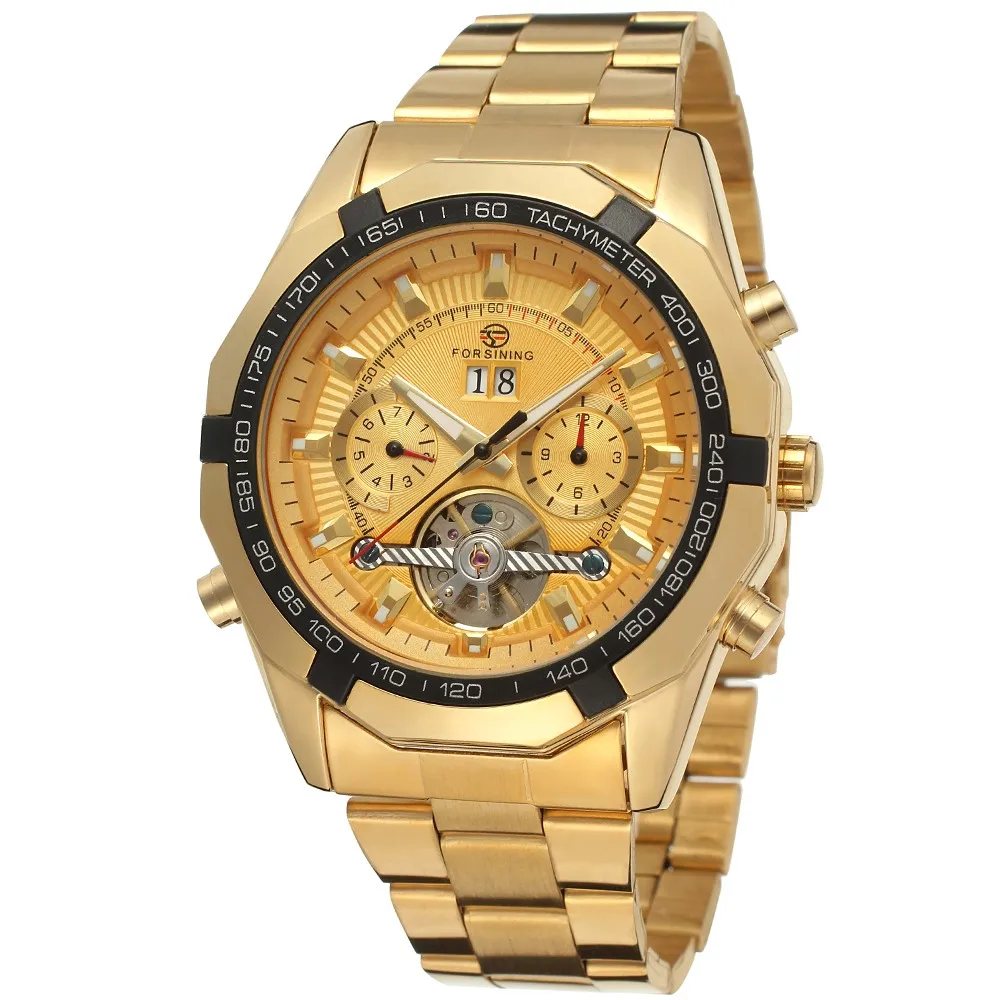 FORSINING новые автоматические мужские часы Tourbillon самовсасывающие спортивные
