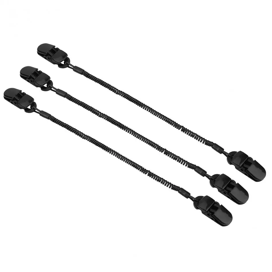 Черные фиксаторы для кепки зажим шляпы рыбалки держатель одежды и Спиральный