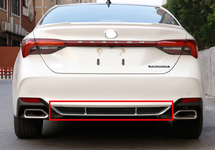 Для Toyota Avalon XX50 2018 2019 2020 2021 ABS хромированный задний бампер Противоскользящий