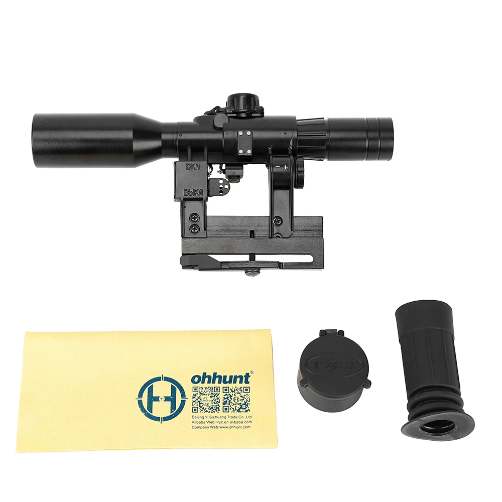 Ohhunt SVD 6X42D охотничий прицел с красной подсветкой из стекла с гравировкой POS-1 прицел подходит для тактического AK/SVD SKS Mount