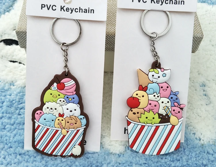 1 шт. брелок-фигурка мороженого из ПВХ | Украшения и аксессуары
