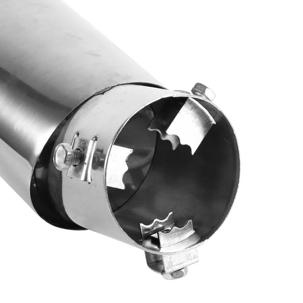 Универсальный Автомобильный задний круглый глушитель выхлопной трубы из