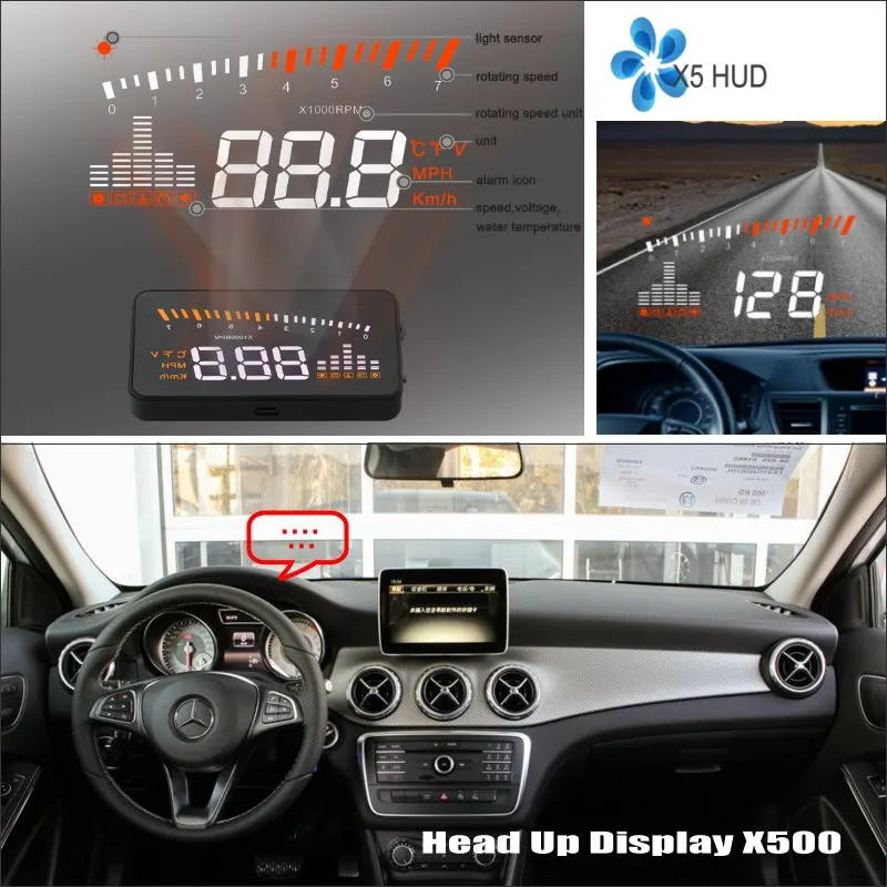 Автомобильный HUD Дисплей с безопасным приводом для Mercedes Benz GLA Class MB X156 экран Refkecting
