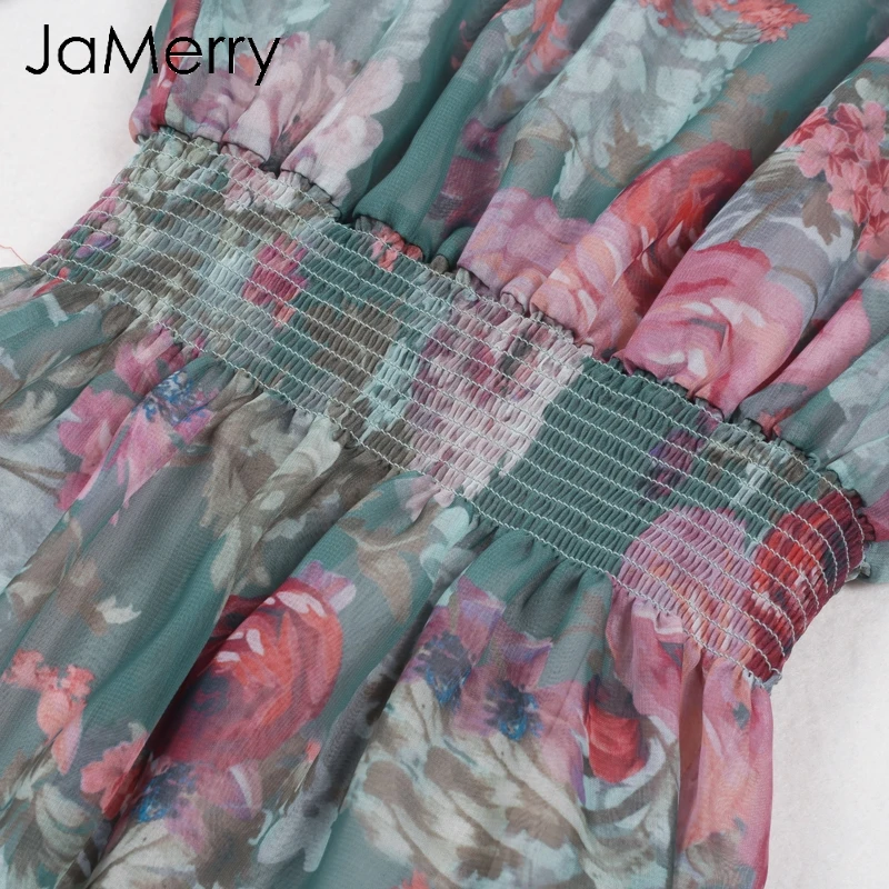 JaMerry шифоновое платье из двух частей с цветочным принтом женское Элегантное