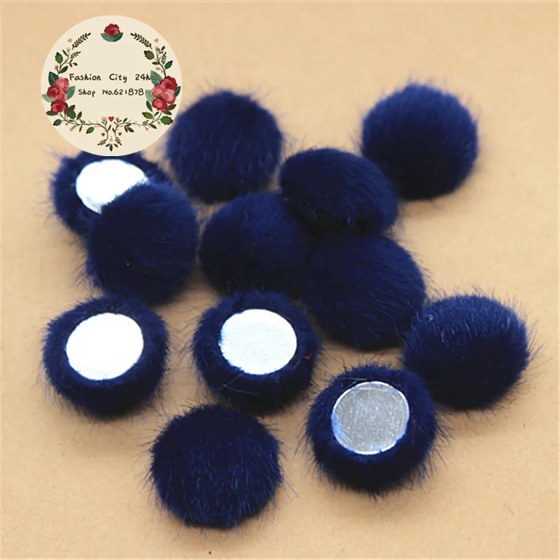50 шт. круглые пуговицы из бархата 15 мм|buttons scrapbooking|button flatbackhandmade buttons |