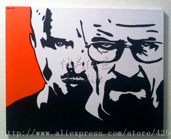 Breaking Bad Walter белая картина украшение для дома маслом настенные картины гостиной