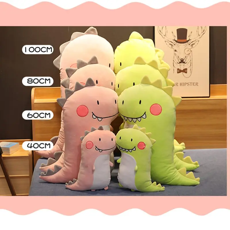 

New Cartoon Dinosaur Plush Pillow Cute Meng Couple Dinosaur Animal Toy Doll Child Sleeping Appease Doll Girl Birthday Gift Doll