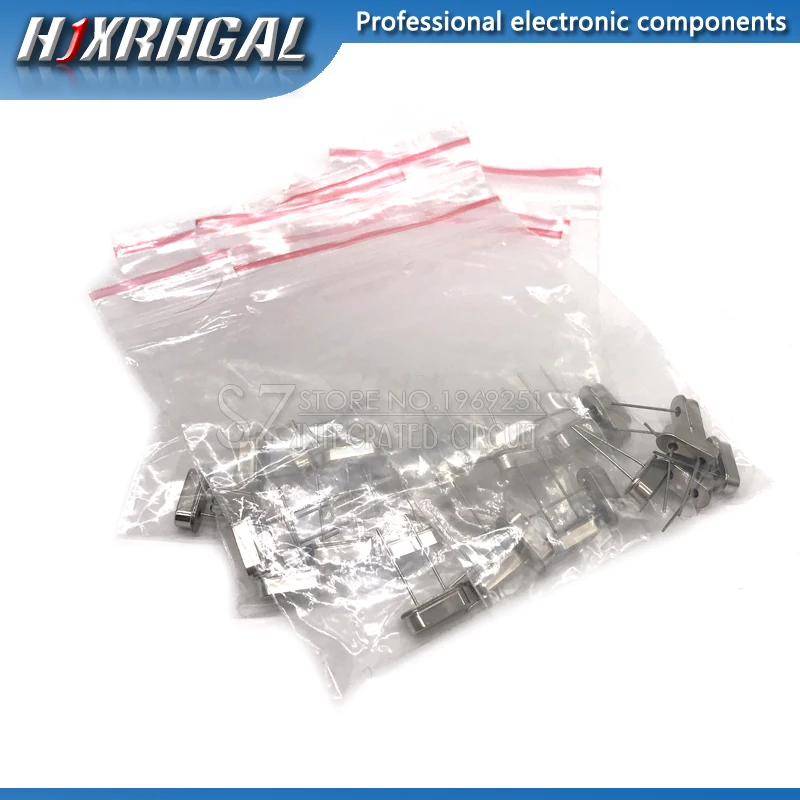 

7values*5pcs=35pcs 32.768Khz 6Mhz 8Mhz 11.0592Mhz 12Mhz 16Mhz 20Mhz Crystal Oscillator HC-49S new and hjxrhgal