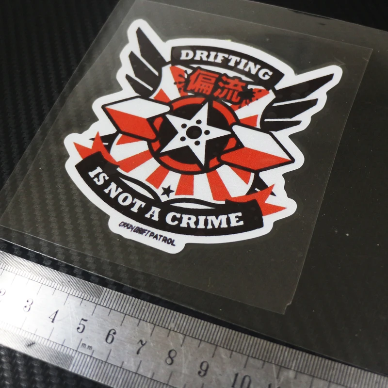 

1PCS CAR Styling Sticker Decals for drifT is not a crime Reflective sticker