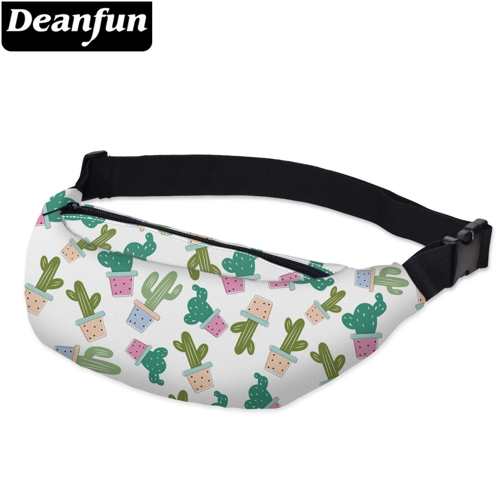 Deanfun поясные сумки с 3D рисунком кактуса Хип Бум сумки повседневные на открытом воздухе для девочек путешествия YB18
