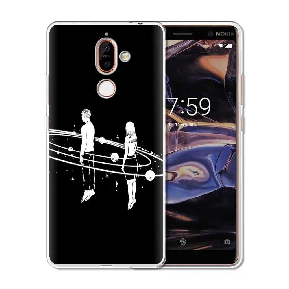 Чехол для телефона Nokia 7 1 6 5 3 2 модный Мягкий силиконовый чехол 8 9 Plus X7 X6 X5 X3 2018 |