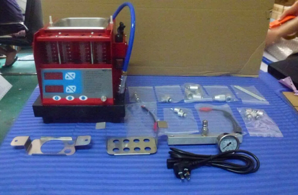 4 цилиндра ультразвуковая машина для очистки топливного инжектора бензиновых